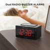 Emerson CKSW0555 Smartset Wireless Charging Alarm Clock Radio Featuring a