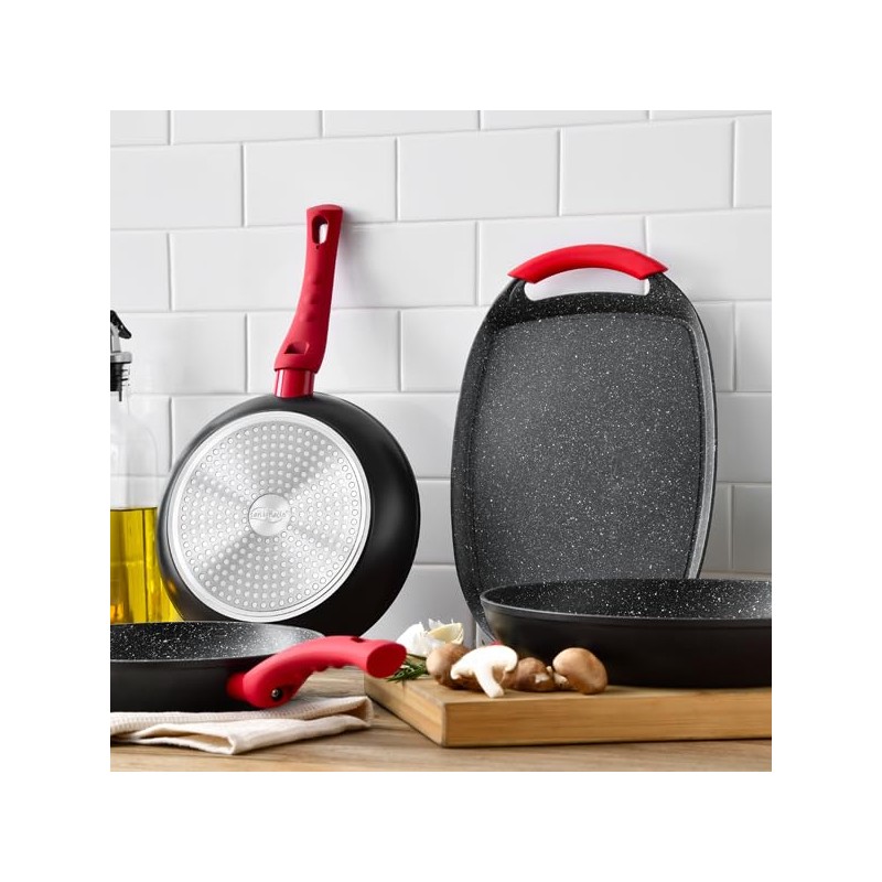 Wok 26 cm Marble Coating Forged Aluminium Induction Toledo