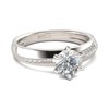 Jeulia 2.5 ct Moissanite Rings 925 Sterling Silver Women Engagement