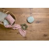 LÄSSIG Baby’s Knitted Blanket - 100% Organic Cotton, GOTS-Certified mint