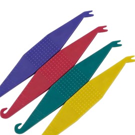 Orthodontic Rubber Bands Tool 100-Pack Disposable Elastic Braces Placer with Hook Pusher Colorful Dental Elastics Placers Braces Tool for Women Men