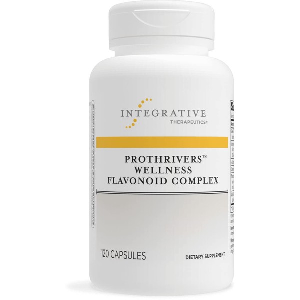 Integrative Therapeutics ProThrivers Wellness Flavonoid Complex - Supports Healthy Antioxidation - with CoQ10, Curcumin Extract, Green Tea Extract and L-Glutathione - Dairy Free - 120 Capsules