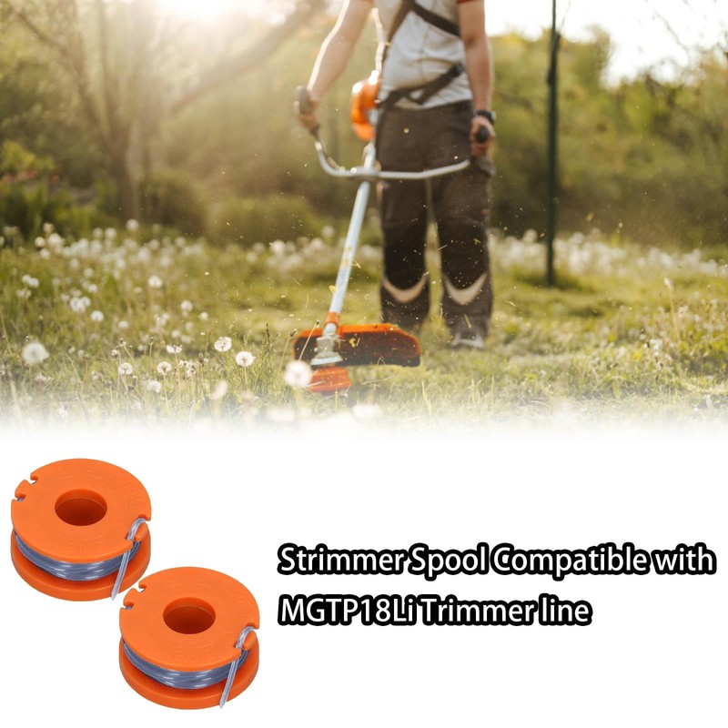 Tyrzol 4 Pack Strimmer Spool Compatible with Mac Allister MGTP18Li