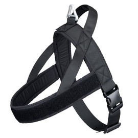 EXCELLENT ELITE SPANKER No-Pull Harness, Nylon Dog Harness, Adjustable Small Dog Harness, Padded Harness, Training Running, BLK-XS