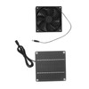 Solar Panel Fan Kit Monocrystalline Silicon 2200RPM Solar Exhaust Fan