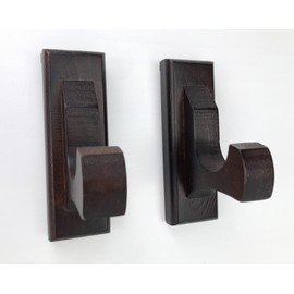 NANGOPOP Sword Wall Mount Display Hooks - Wood Sword Holder Rack, Hanger for Martial Arts Weapons, Axe, Knife, Dagger, Lightsaber and Wizard Wand at Home or Office