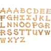 Plaid Dot Wood Letter Pack, 1 3/4" Fun Font, brown
