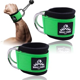 Wrist Cuffs with Dual D-Rings – Secure & Comfortable Support for Cable Machine Workouts, Lateral Raises, Arm Strength Training, and Triceps Exercises