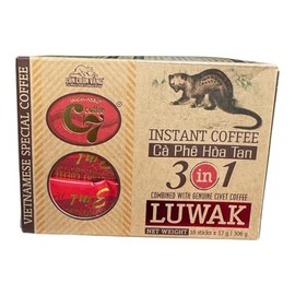 Vietnamese Special Instant Coffee 3 In 1 Luwak - Cafe Hoa Tan 306g (18 x 17g)