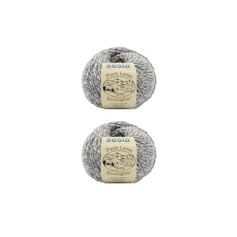 Sesia Lana Ecologica 2 Balls Organic Virgin Wool and Alpaca,