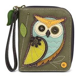 CHALA Handbags Owl Generation A Zip-Around Wallet/Wristlet Owl Collectors Owl Lover