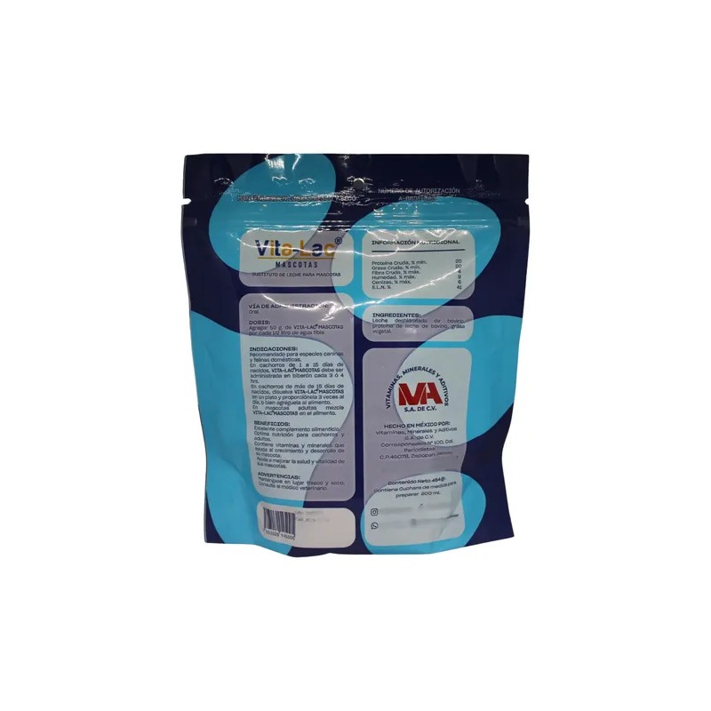 VMA VITA-LAC Sustituto de Leche Cachorros y Gatitos 454g