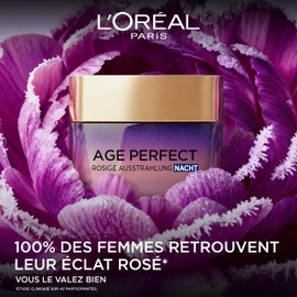 L’Oréal Paris Age Perfect Golden Age Night Care Cream with Neo-Calcium and Peony Extract for a Rose Fresh Complexion, 50 ml