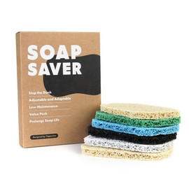 Soap Saver Bar Soap Shampoo Bar Holder Dish Accessory, Self Drainig Pads for Soap Lift Dish, Soap Tray Mat Fits All Soap Dish Sets - 6 Piece Set