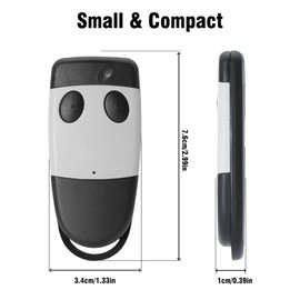 Garage Door Opener, Pack of 2 Garage Door Remote Control Compatible with Cardin 433.92MHz S449 QZ1, S449 QZ2 Remote Control, 2 Channels