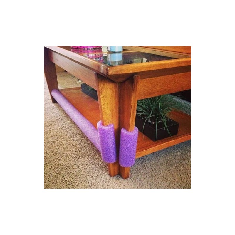 Jumbo Clamp-On Foam Noodles 6 Pack - White