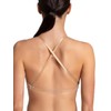 Capezio Women's Seamless Clear Back Bra With Transition Straps, Nude,