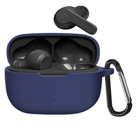 YAODLE Case Compatible with JBL Wave 200TWS True Protective Case, Shockproof Soft Case, with Carabiner, Anti-Fingerprint, Anti-Abrasion (Blue)