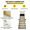 VEVOR Folding Aluminum Alloy Sluice Box, Compact 50" Sluice Boxes