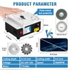 MXBAOHENG Updated Mini Multifunctional Table Saw with Cutting & Sanding