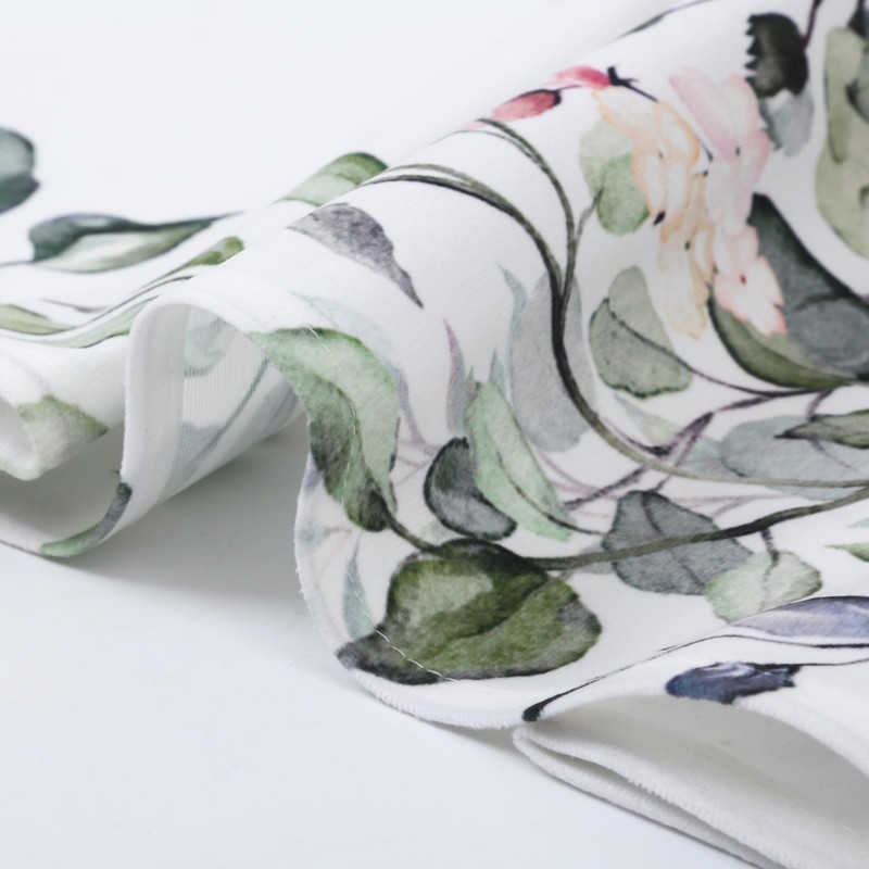 oolygoo Eucalyptus Botanical Leaves Floral Kitchen Window Curtains Over Sink