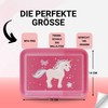 Uakeii Premium Unicorn Pony Lunch Box - Glitter Lunch Box