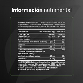 B Life Aceite de Orégano | 160 Cápsulas con Carvacol y Vitamina C | Extracto Concentrado y Alta Absorción | 300mg por porción.
