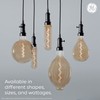 GE Vintage Style LED Light Bulb, 40 Watt, Amber Finish,