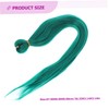 WOONEKY 3rolls Green Braiding Hair Extensions Pre-stretched Low Temperature Silk