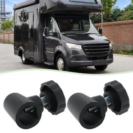 LT Easiyl 4 Pcs Black Replacement Window Lock Knob for RV Window Lock Support Rod Plum Knob Compatible with Polyplastic 10mm to 12mm Plug 10x12.7x24mm