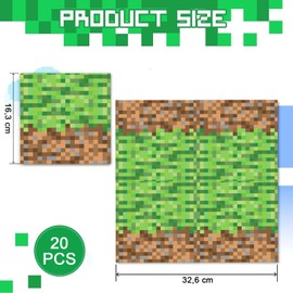 KOBOKO Pack of 20 Pixel Motif Napkins