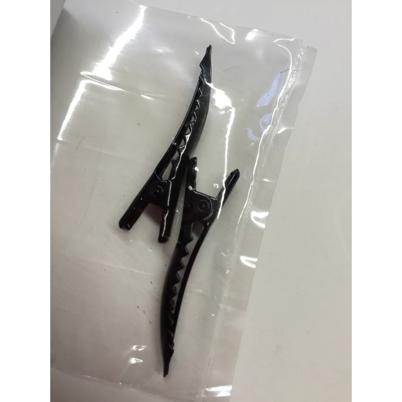 Darice Hair Clip 2/Pkg-Black 40mmx6mm