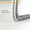 39.4FT Brush Weather Stripping, Neat Pile Self Adhesive Seal Strip