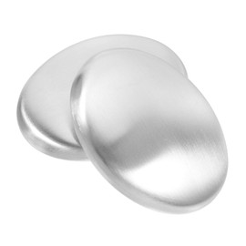 ABOOFAN 2pcs Stainless Steel Odor Removing Soap Bar for Kitchen Home Metal Soap Eliminates Smells Compact Odor Absorber for Hands Reliable Stainless Steel Construction