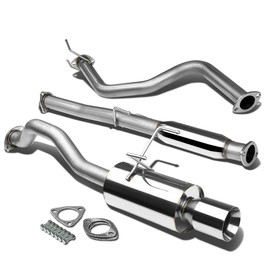 DNA MOTORING CBE-HC922-NRT Stainless Steel Cat Back Exhaust System [Compatible with 92-00 Honda Civic Coupe/Sedan]