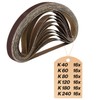 Sanding Belts 13 x 451 mm, Sanding Belt Set 16