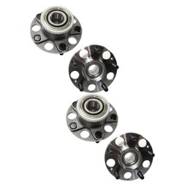 UPFVBLE 4pcs - Wheel Hub and Bearing Assembly Rear Left Driver Right Passenger Side with ABS Sensor Lugs for Acura for TL 3.2L 04-08 & 3.5L 07-08,for Honda for Accord 2.4L/3.0L 03-07, Fit Testing