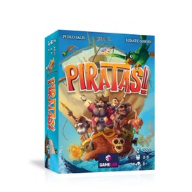 Gamelab - PIRATAS – Das lustige Piratenspiel für Familie und Kinder, Spannend, Lustig und einfach zu Lernen, Brettspiel für 2-6 Spieler ab 8 Jahren