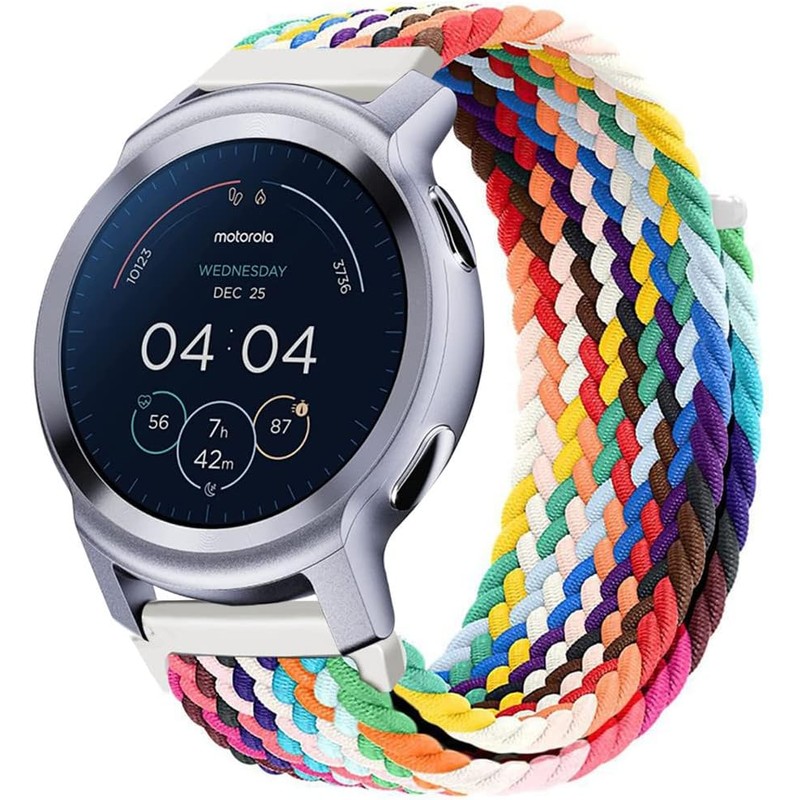 Correa Elástica Trenzada para Motorola Moto Watch 100 - Banda