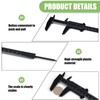 TNJPSEK 6 Pack Plastic Vernier Caliper, 150mm Eyebrow Measuring Tool,