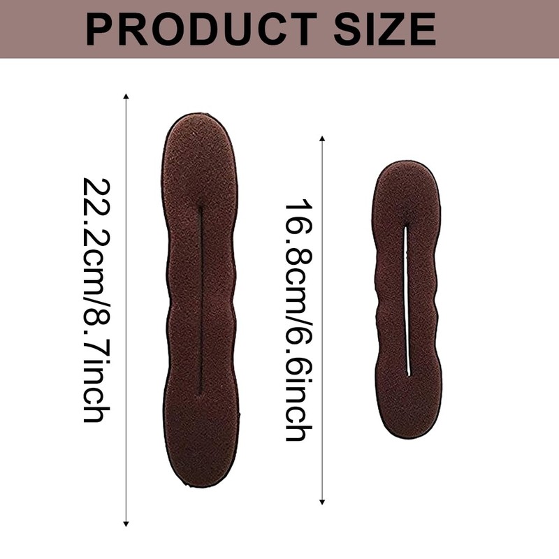 TEOZBLU Pack of 4 Magic Hair Bun Maker, Bun Maker,