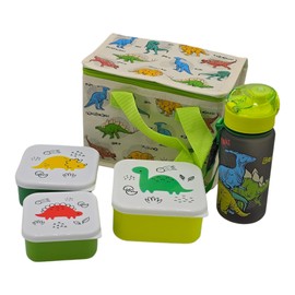 ARKRAFT Kids Picnic Set with Cooler Bag 350ml 3 Containers Dinosaur