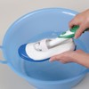 Sonic Scrubber Electric Shoe Brush, Green, Width 1.4 x Depth