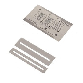 Oumefar String Action Ruler Gauge, Guitar Setup Ruler, Guitar String Measuring Tool with Fret Guard Set for Guitar, Bass, Ukulele