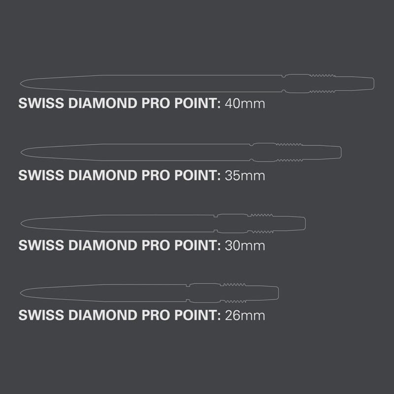 Target Darts Swiss Points, Diamond Pro Swiss Point Dart Tips
