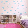 31 calcomanías de pared de nubes surtidas, tamaño mixto de