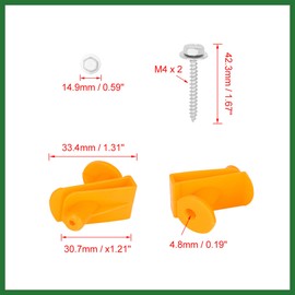 Motoforti Plastic Undertray Mounting Clips for Smart Fortwo 2008-2014 A0019913970-4 Set Long-lasting