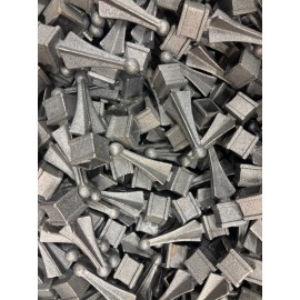 KING ARC 3/4" Cast Iron Ball Point Finial Decorative Ornamental Fence Gate Topper