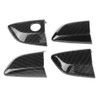 4Pcs Carbon Fiber Car Side Door Handle Frame Cover Trim