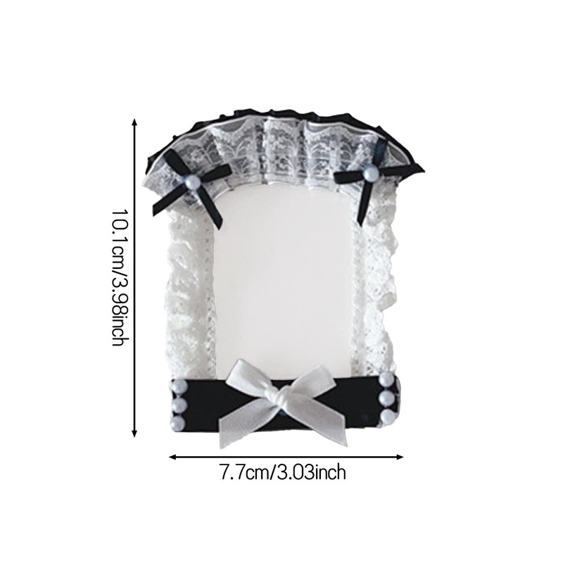 Roioiow Lace Bows Photocard Holder Protective Sleeves - Lovely Display